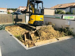 Aménagement de cours et d'allées à Les Achards